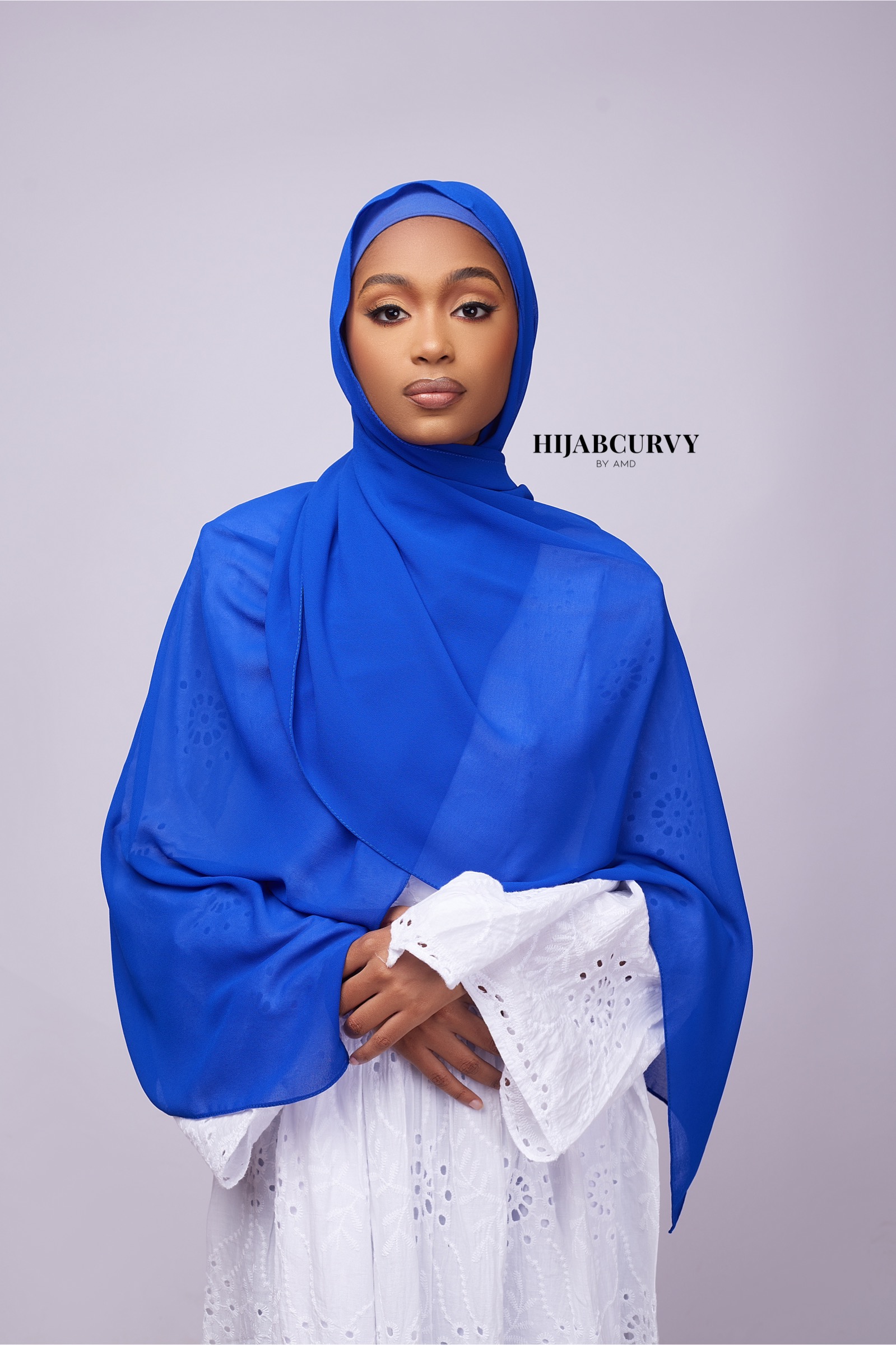 Mousseline avec Bonnet Royal Bleu