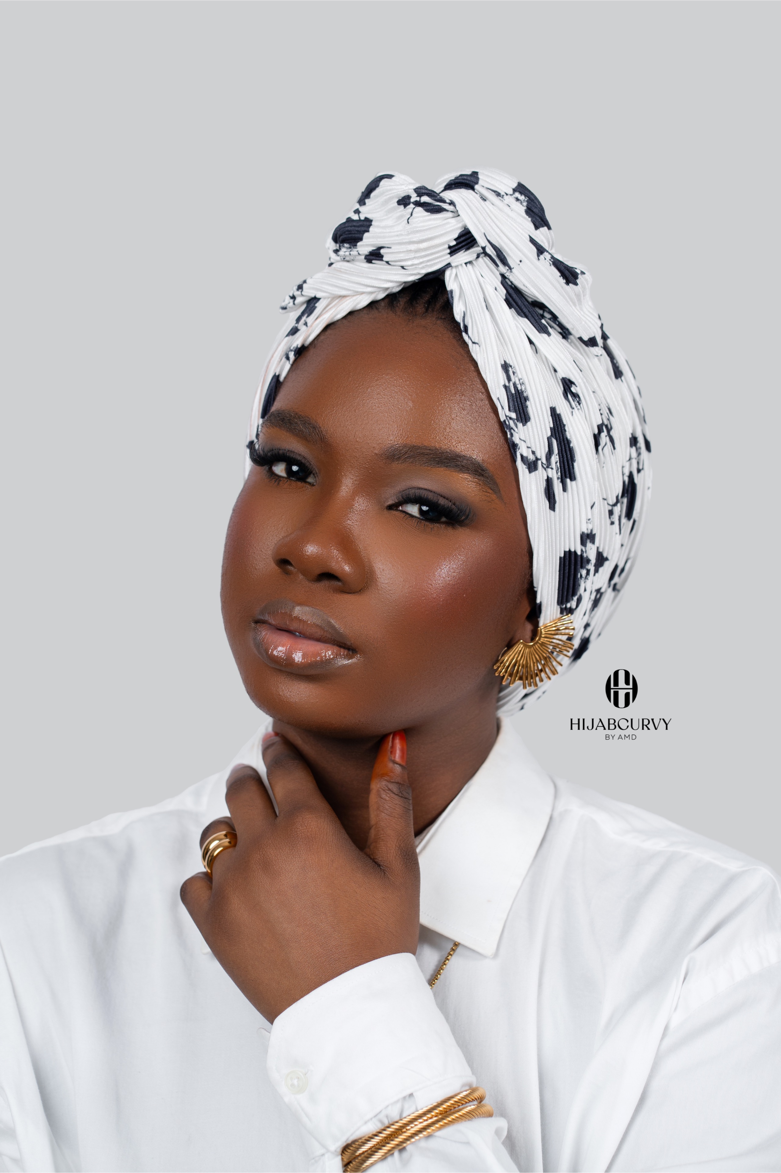 Bonnet turban Plisse