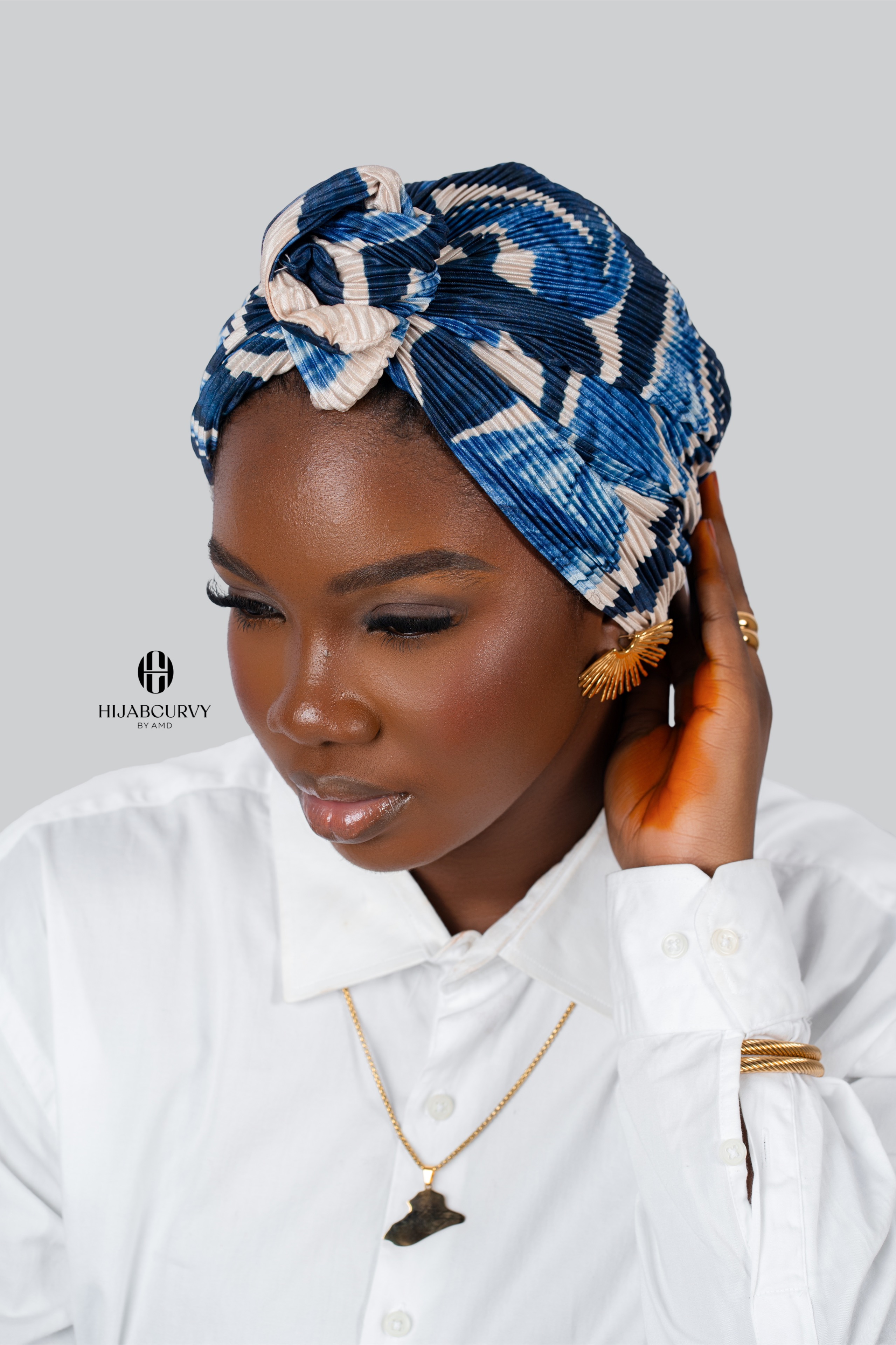 Bonnet turban Plisse