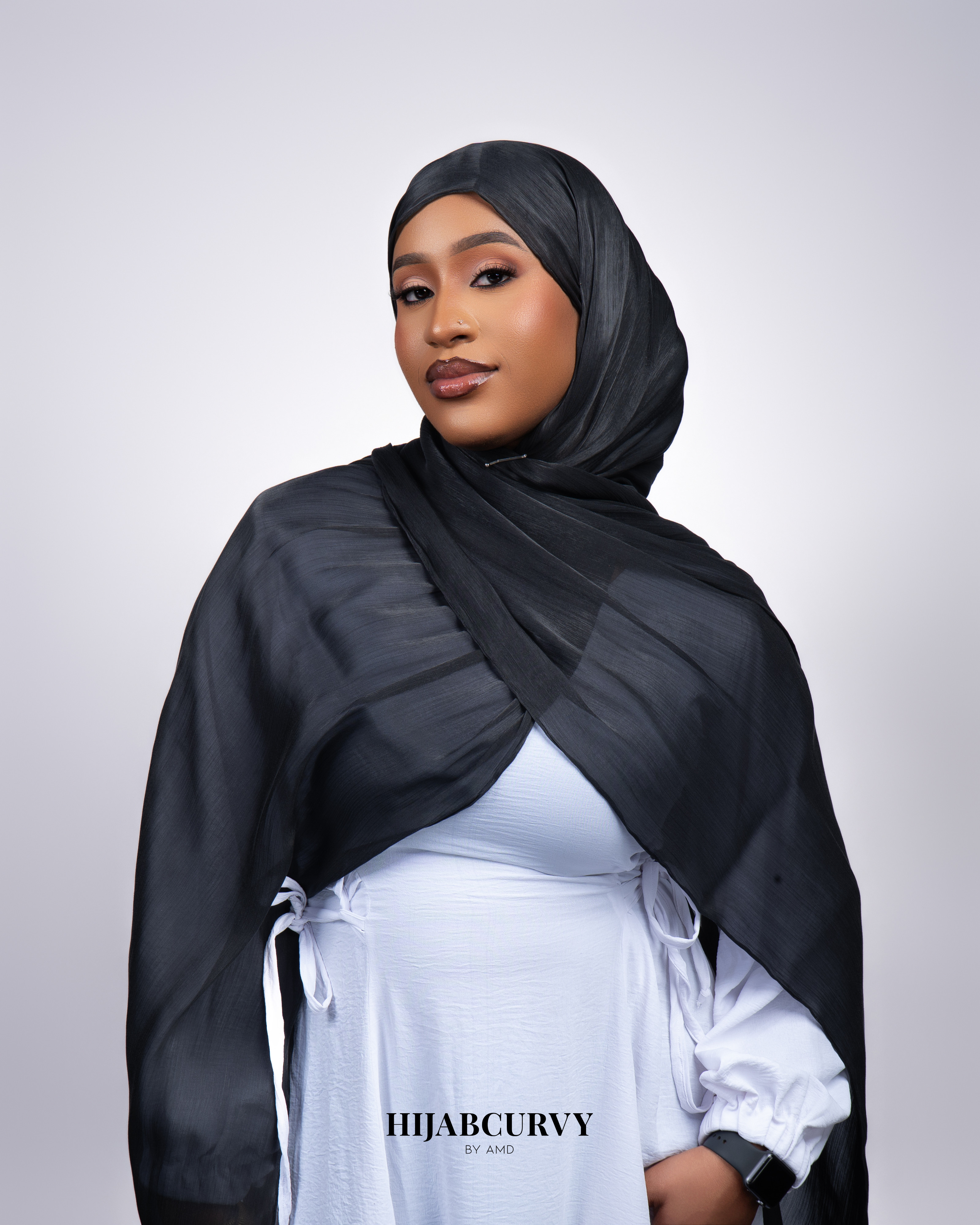 Hijab Organza Noir