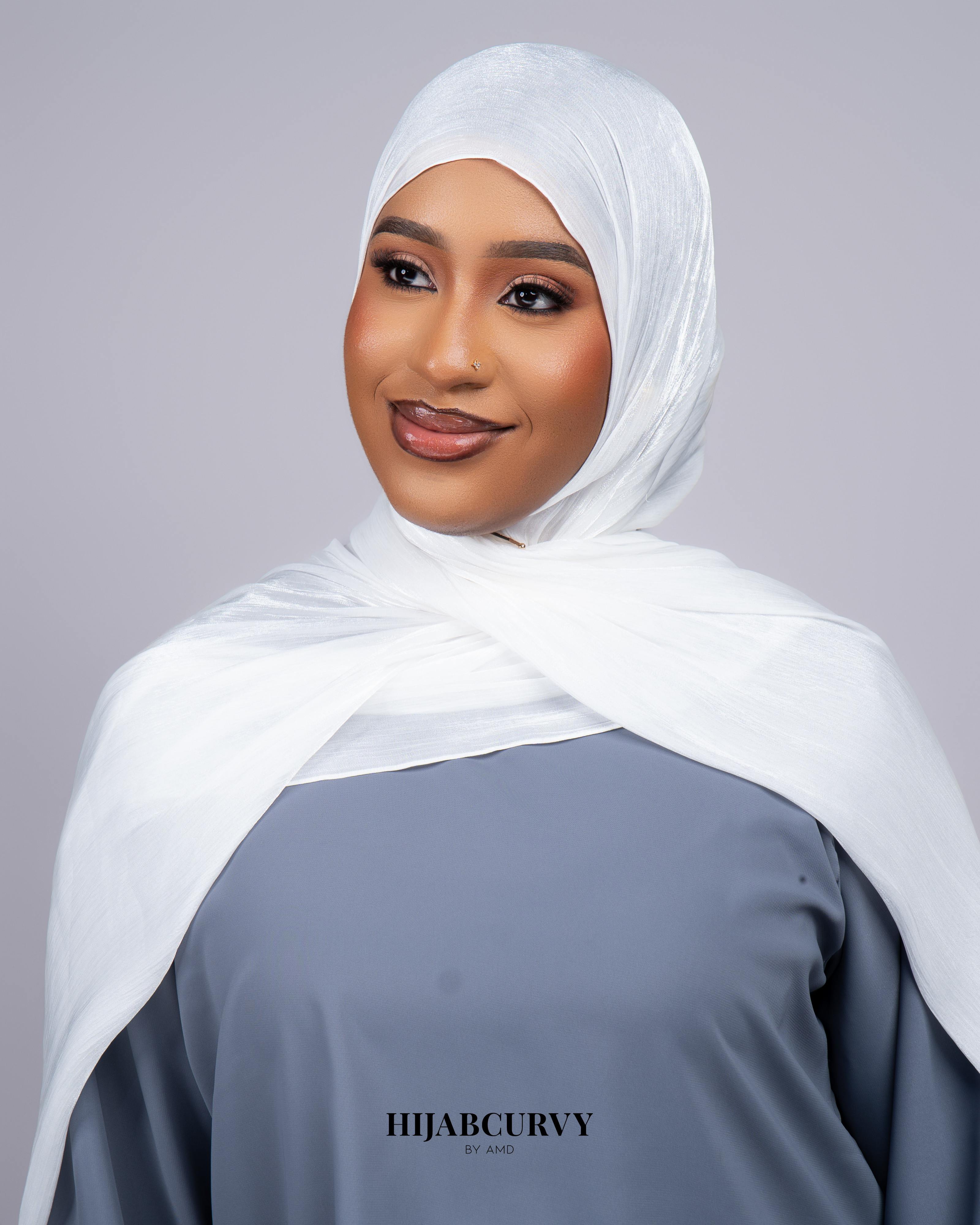 Hijab Organza Blanc