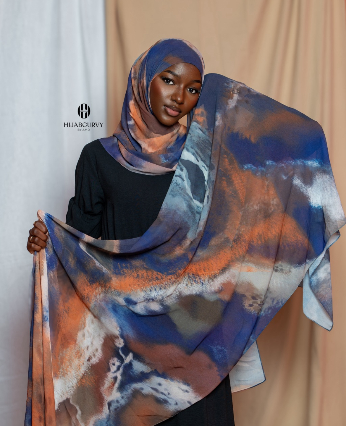 Hijab sans effort Noir